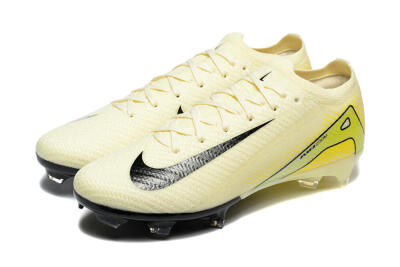 Nike Air Zoom Mercurial Vapor 15 Elite FG Football Boots - Beige/Black/Yellow