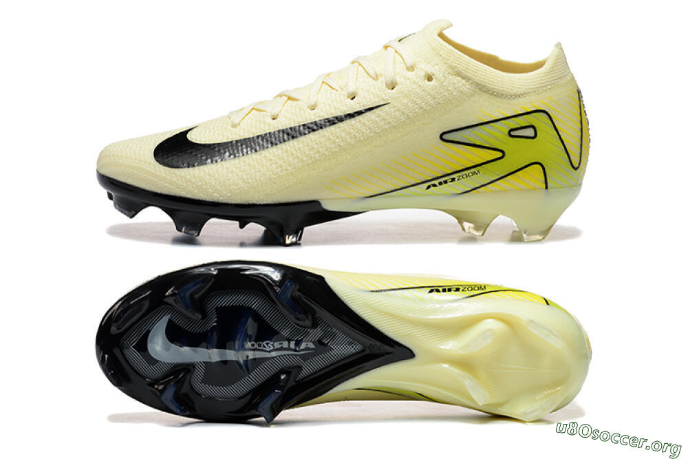 Nike Air Zoom Mercurial Vapor 15 Elite FG Football Boots - Beige/Black/Yellow 1