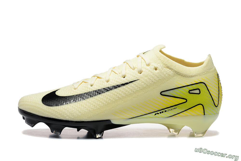 Nike Air Zoom Mercurial Vapor 15 Elite FG Football Boots - Beige/Black/Yellow 3