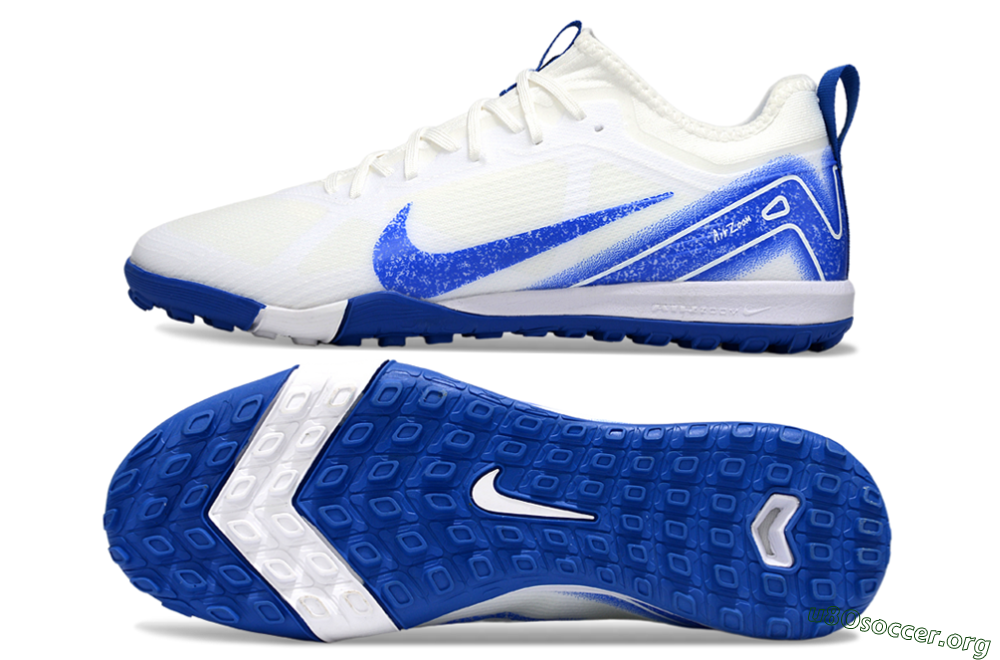 Nike Air Zoom Mercurial Vapor 16 Pro TF Football Shoes - White/Blue 1