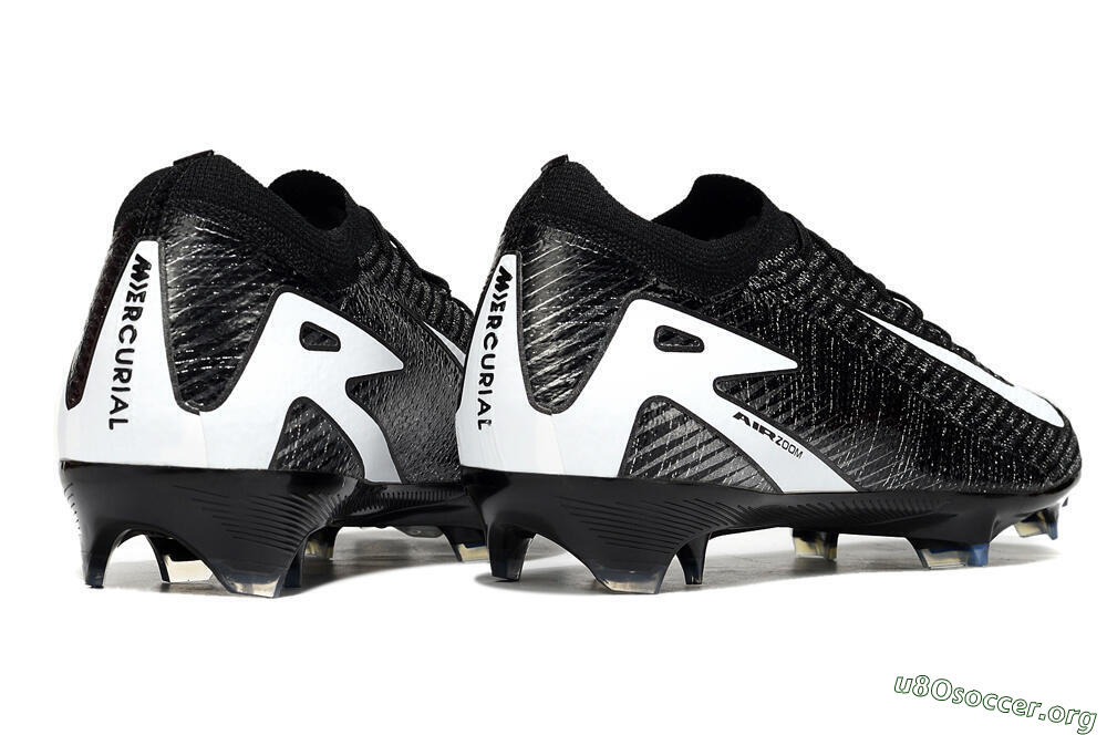 Nike Air Zoom Mercurial Vapor 16 Elite FG Football Boots - Black/White 6