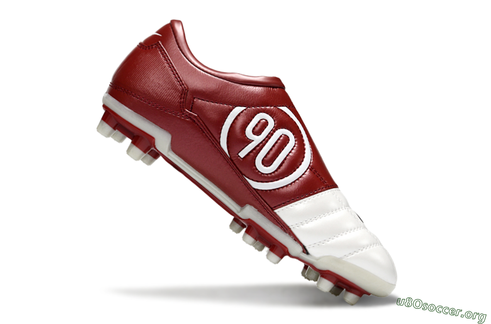 Nike Total 90 III FG Football Boots - White/Black/Red 4
