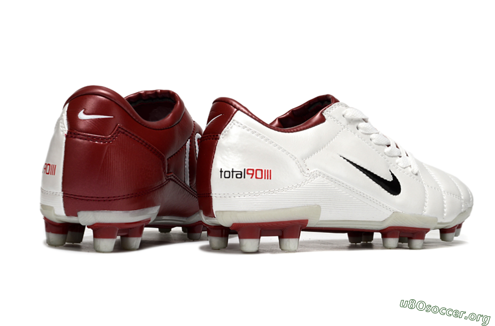 Nike Total 90 III FG Football Boots - White/Black/Red 6