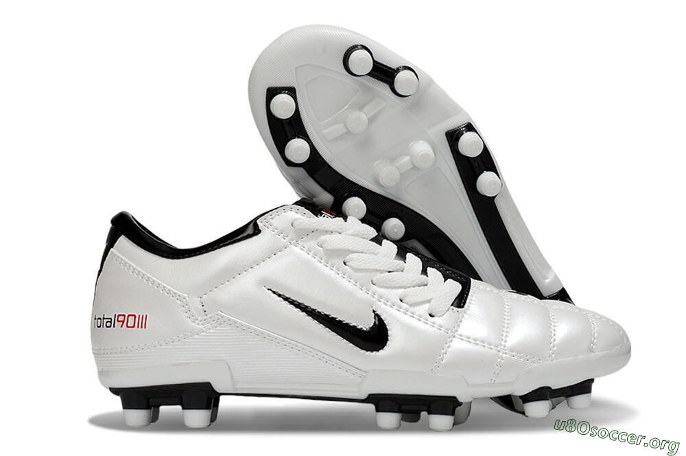 Nike Total 90 III FG Football Boots - White/Black 2