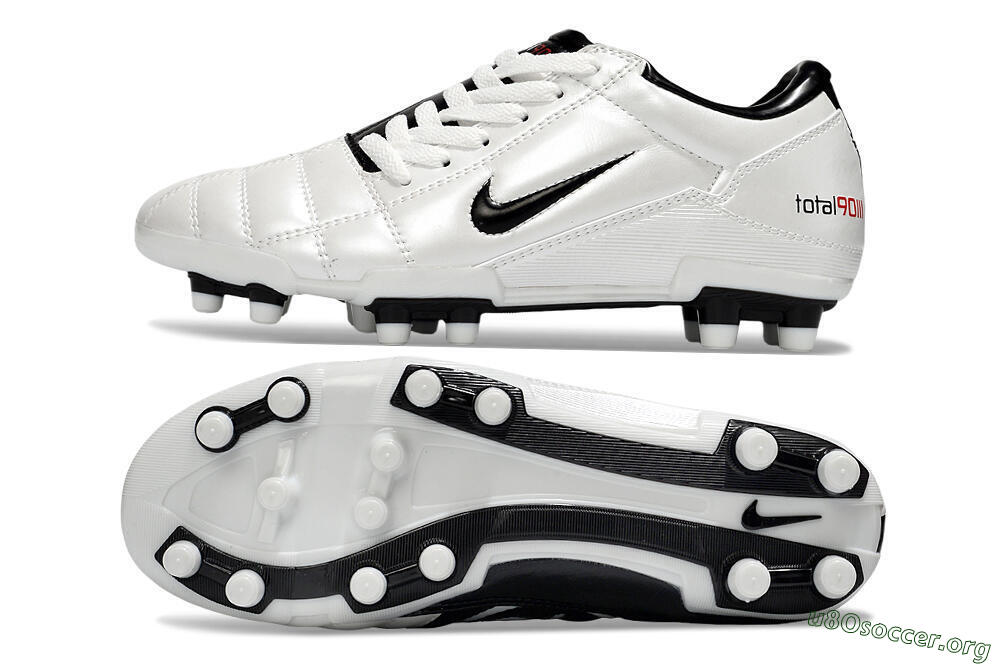 Nike Total 90 III FG Football Boots - White/Black 1