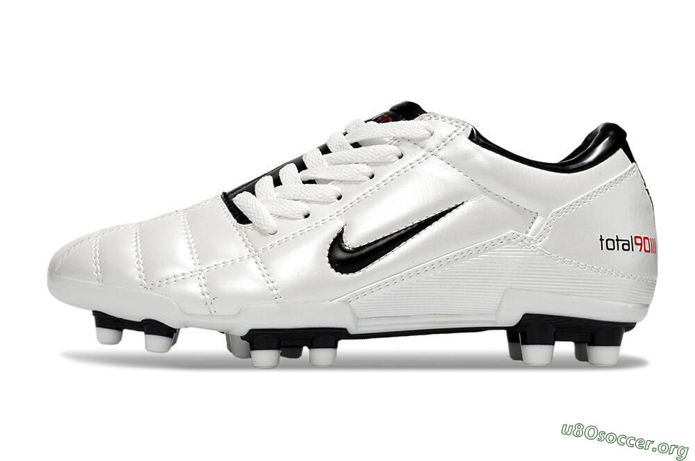 Nike Total 90 III FG Football Boots - White/Black 3