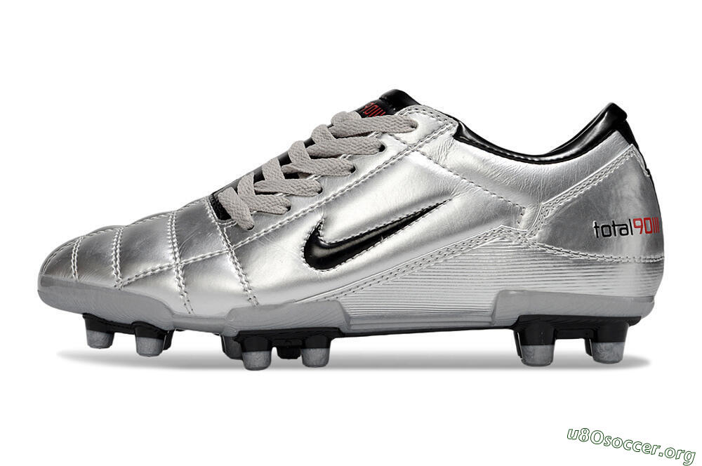 Nike Total 90 III FG Football Boots - Silver/Black 3