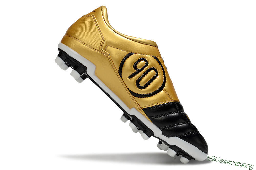 Nike Total 90 III FG Football Boots - Black/Gold/White 4
