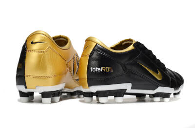 Nike Total 90 III FG Football Boots - Black/Gold/White