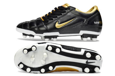 Nike Total 90 III FG Football Boots - Black/Gold/White