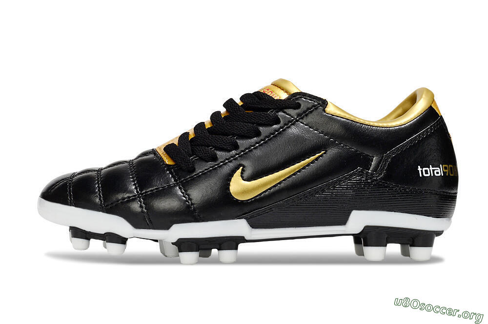 Nike Total 90 III FG Football Boots - Black/Gold/White 3
