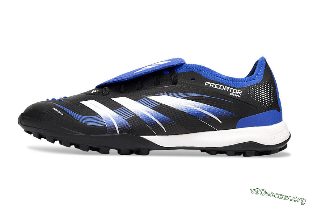Adidas Predator 25 Elite Foldover Tongue TF Football Shoes - Black/Blue/White 3