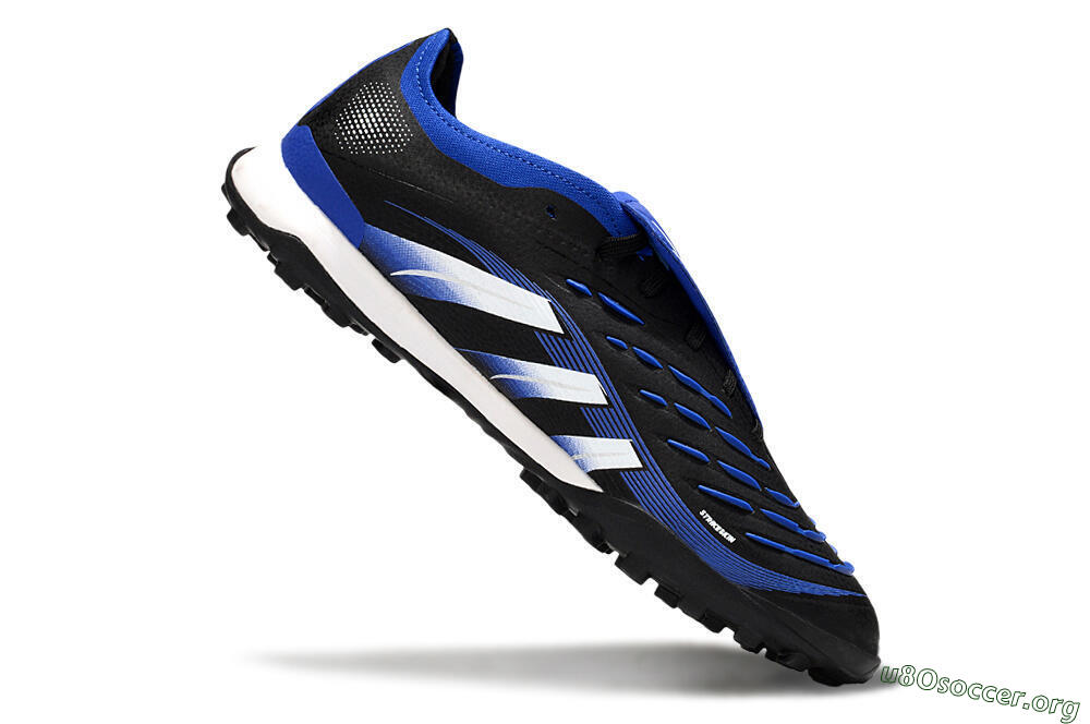 Adidas Predator 25 Elite Foldover Tongue TF Football Shoes - Black/Blue/White 4