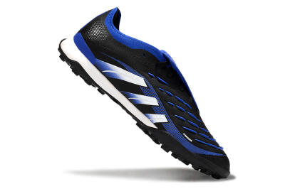 Adidas Predator 25 Elite Foldover Tongue TF Football Shoes - Black/Blue/White