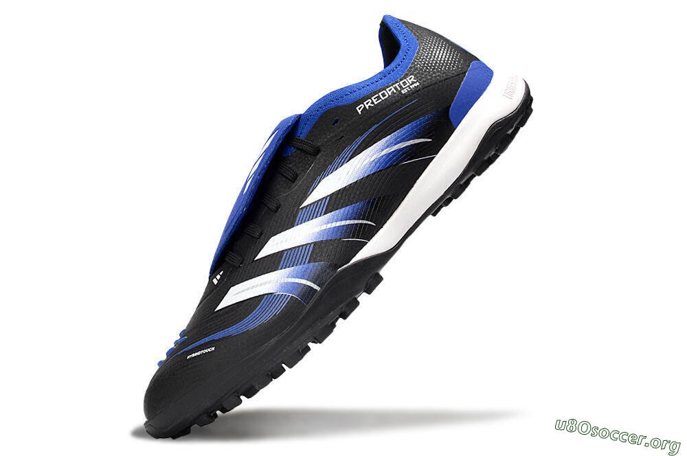 Adidas Predator 25 Elite Foldover Tongue TF Football Shoes - Black/Blue/White 5