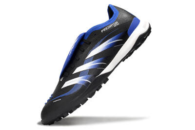 Adidas Predator 25 Elite Foldover Tongue TF Football Shoes - Black/Blue/White