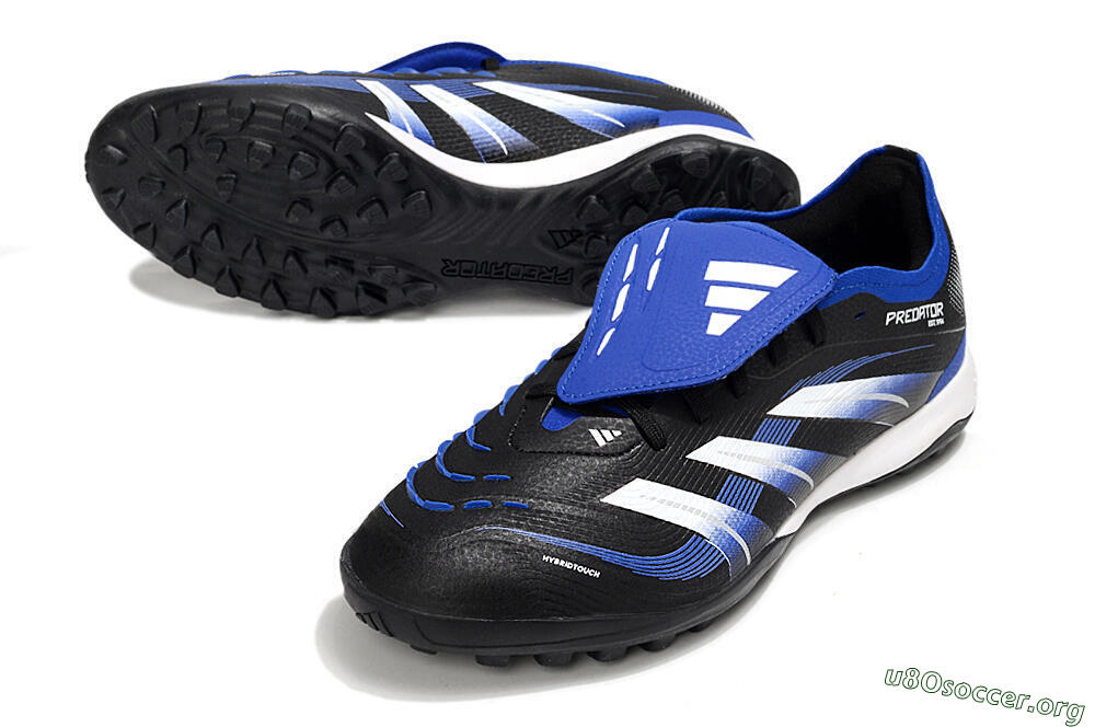 Adidas Predator 25 Elite Foldover Tongue TF Football Shoes - Black/Blue/White 0