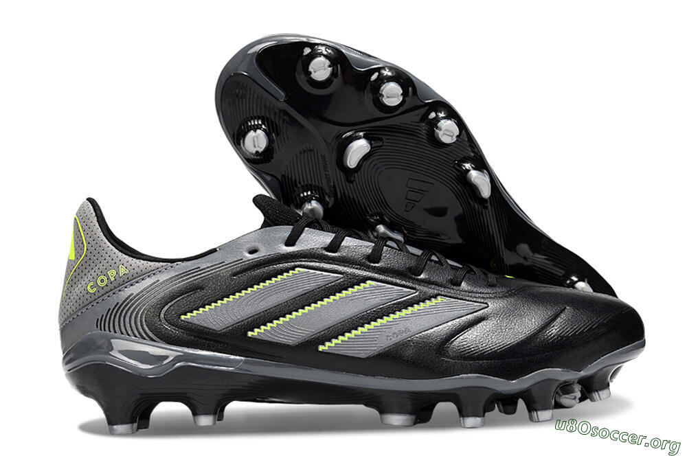 Adidas Copa Pure 3 Elite FG Football Boots - Black/Grey/Yellow 2