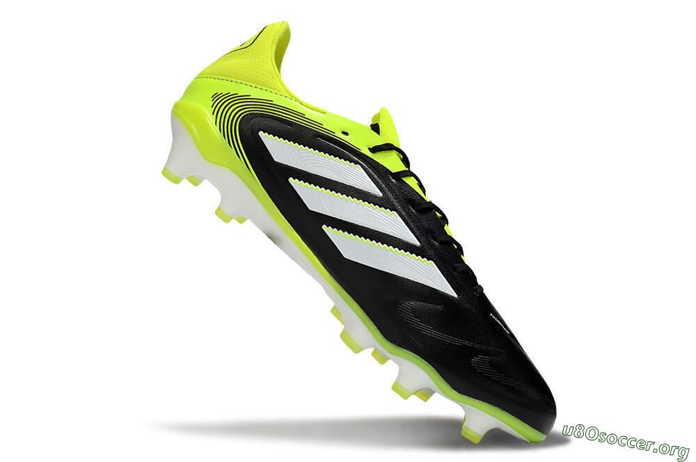 Adidas Copa Pure 3 Elite FG Football Boots - Black/White/Yellow 4