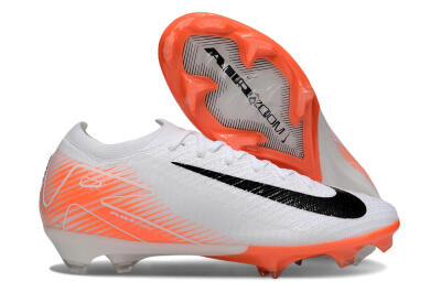 Nike Air Zoom Mercurial Vapor 16 Elite FG Football Boots - White/Black/Orange