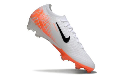 Nike Air Zoom Mercurial Vapor 16 Elite FG Football Boots - White/Black/Orange
