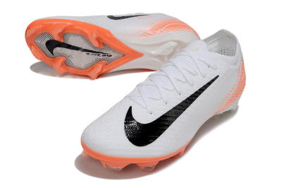 Nike Air Zoom Mercurial Vapor 16 Elite FG Football Boots - White/Black/Orange