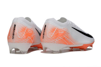 Nike Air Zoom Mercurial Vapor 16 Elite FG Football Boots - White/Black/Orange