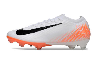 Nike Air Zoom Mercurial Vapor 16 Elite FG Football Boots - White/Black/Orange