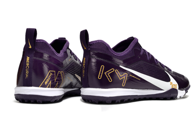 Nike Air Zoom Mercurial Vapor 16 Elite TF Football Shoes - Purple/White/Gold