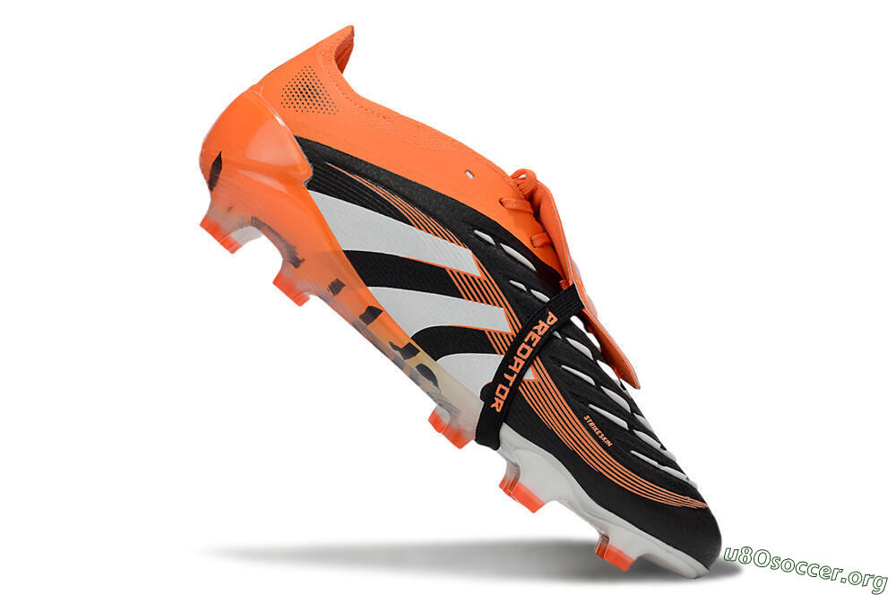 Adidas Predator 25 Elite Foldover Tongue FG Football Boots - White/Black/Red 4