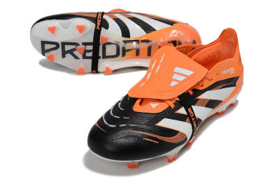 Adidas Predator 25 Elite Foldover Tongue FG Football Boots - White/Black/Red