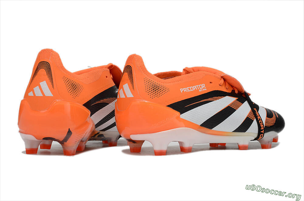 Adidas Predator 25 Elite Foldover Tongue FG Football Boots - White/Black/Red 6