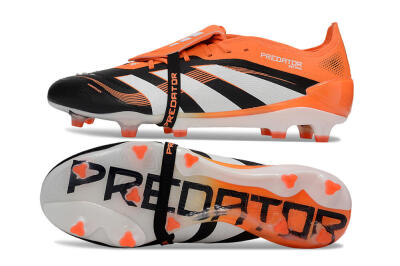 Adidas Predator 25 Elite Foldover Tongue FG Football Boots - White/Black/Red