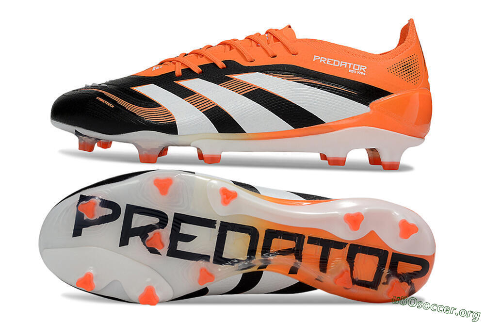 Adidas Predator 25 Elite FG Football Boots - White/Black/Red 1