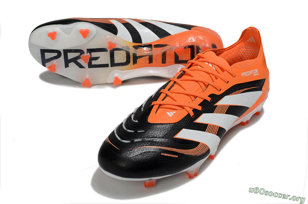Adidas Predator 25 Elite FG Football Boots - White/Black/Red 3