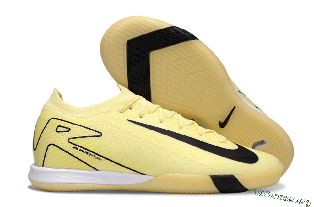 Nike Air Zoom Mercurial Vapor 16 Elite IC Football Shoes - Beige/Black/White 2