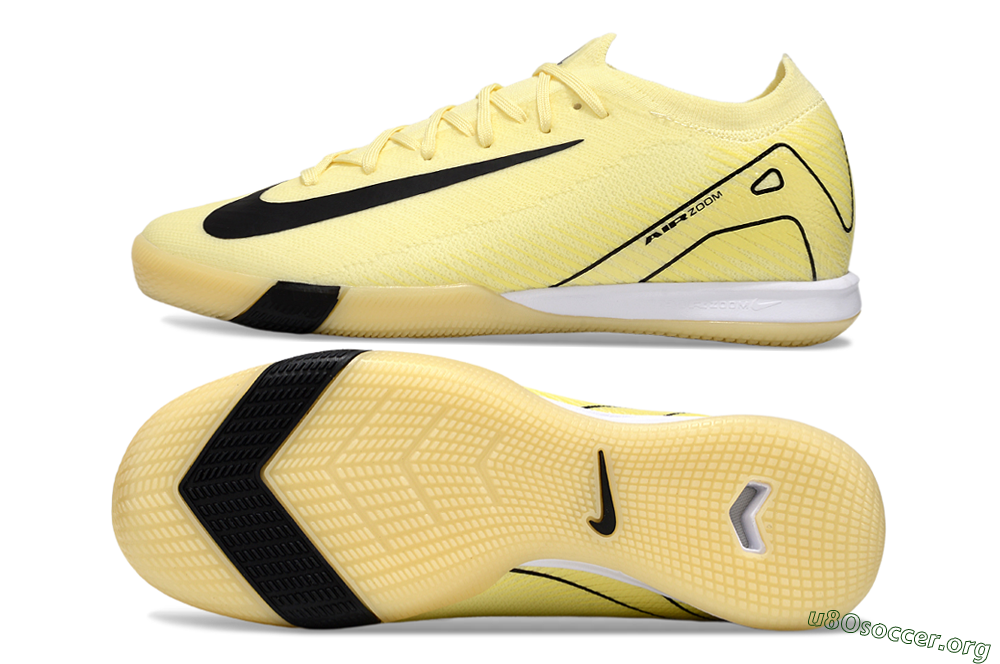 Nike Air Zoom Mercurial Vapor 16 Elite IC Football Shoes - Beige/Black/White 1