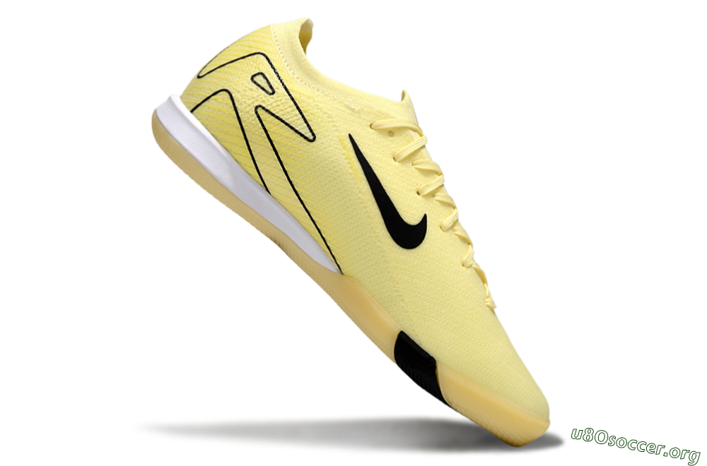 Nike Air Zoom Mercurial Vapor 16 Elite IC Football Shoes - Beige/Black/White 4