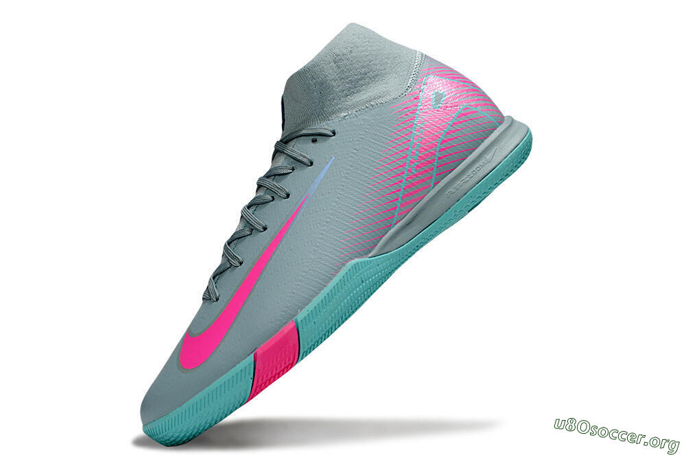 Nike Air Zoom Mercurial Superfly 10 Elite IC Football Shoes - Jade/Pink 5