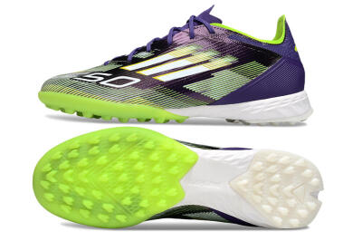 Adidas F50 Pro TF Football Shoes - Purple/White/Yellow
