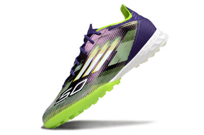 Adidas F50 Pro TF Football Shoes - Purple/White/Yellow