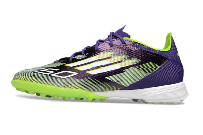 Adidas F50 Pro TF Football Shoes - Purple/White/Yellow