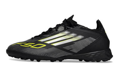 Adidas F50 Pro TF Football Shoes - Black/White/Yellow