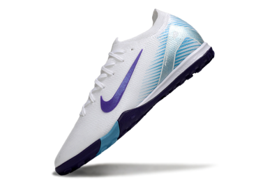 Nike Air Zoom Mercurial Vapor 16 Elite TF Football Shoes - White/Purple/Pink