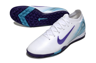 Nike Air Zoom Mercurial Vapor 16 Elite TF Football Shoes - White/Purple/Pink