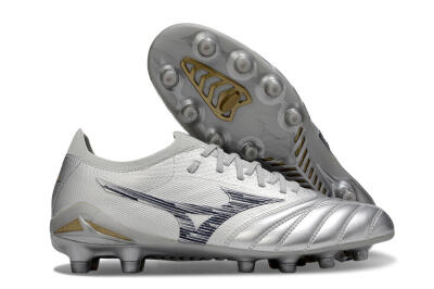 Mizuno Morelia Neo 4 Bate FG Football Boots - Silver/Black