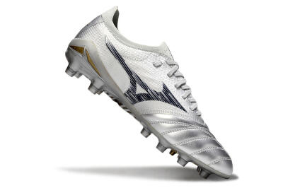 Mizuno Morelia Neo 4 Bate FG Football Boots - Silver/Black