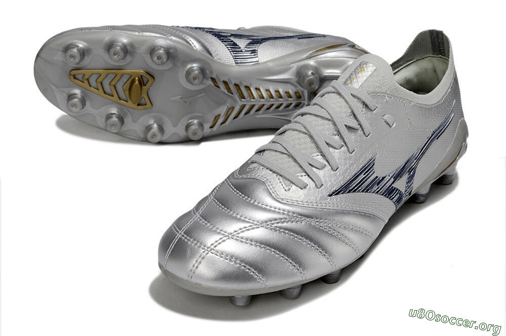 Mizuno Morelia Neo 4 Bate FG Football Boots - Silver/Black 0