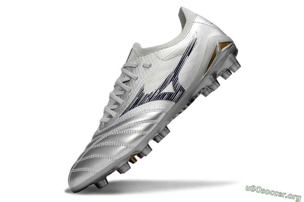 Mizuno Morelia Neo 4 Bate FG Football Boots - Silver/Black 5