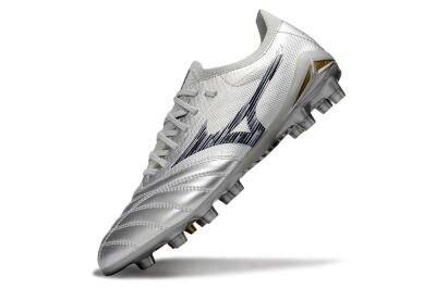 Mizuno Morelia Neo 4 Bate FG Football Boots - Silver/Black